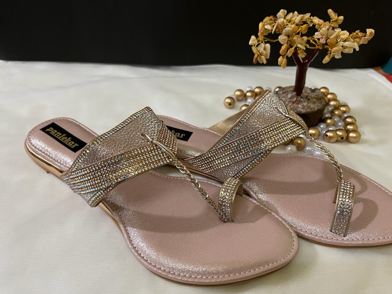 Blush Glam Crystal Flats - Image 4