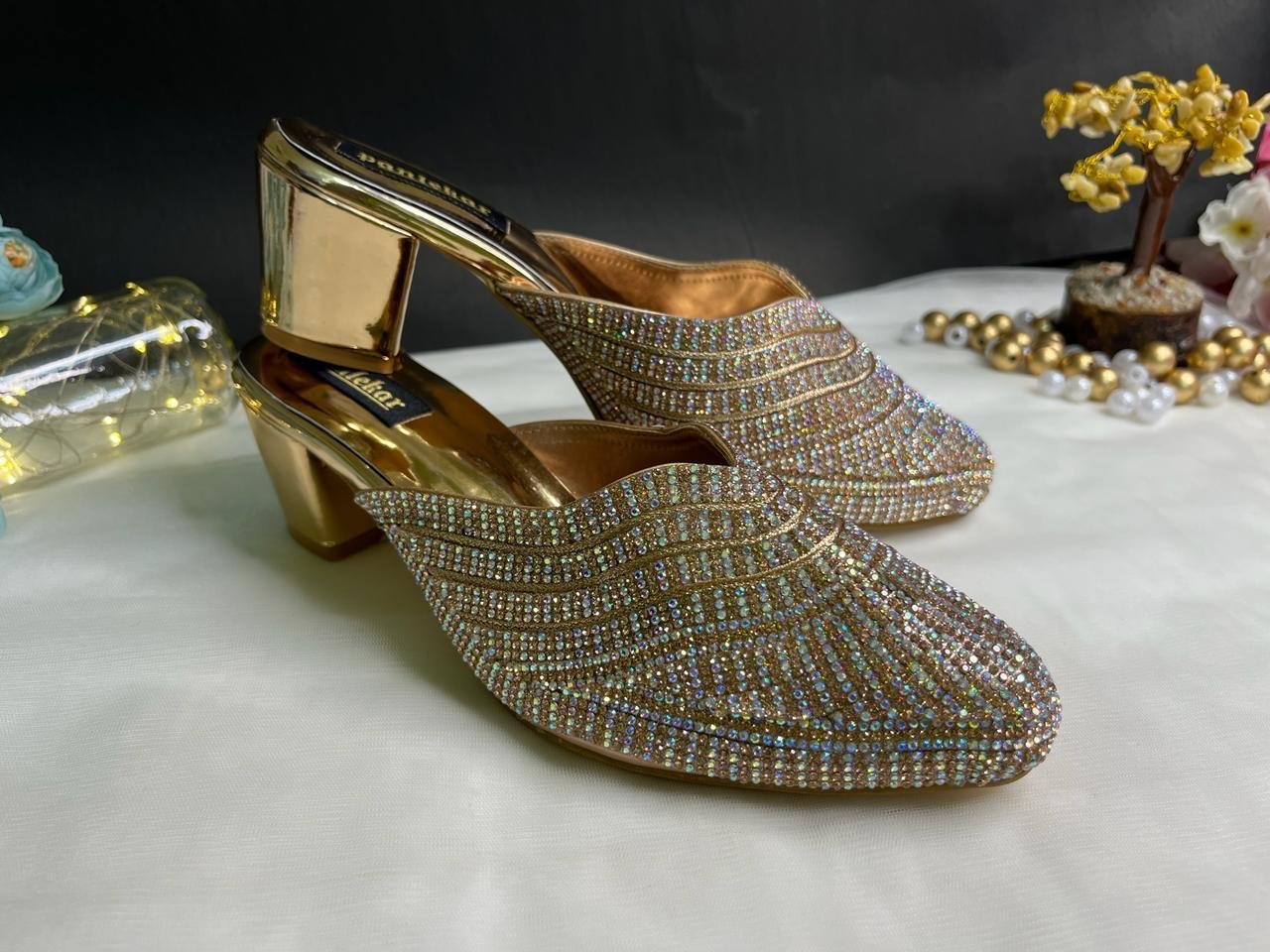 Golden Radiance Crystal Mules
