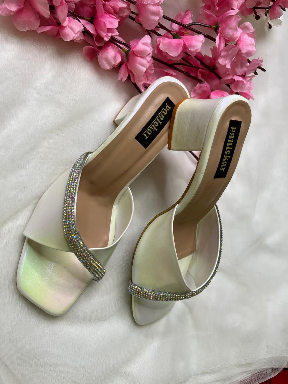 Ivory Elegance Crystal Heels - Image 7