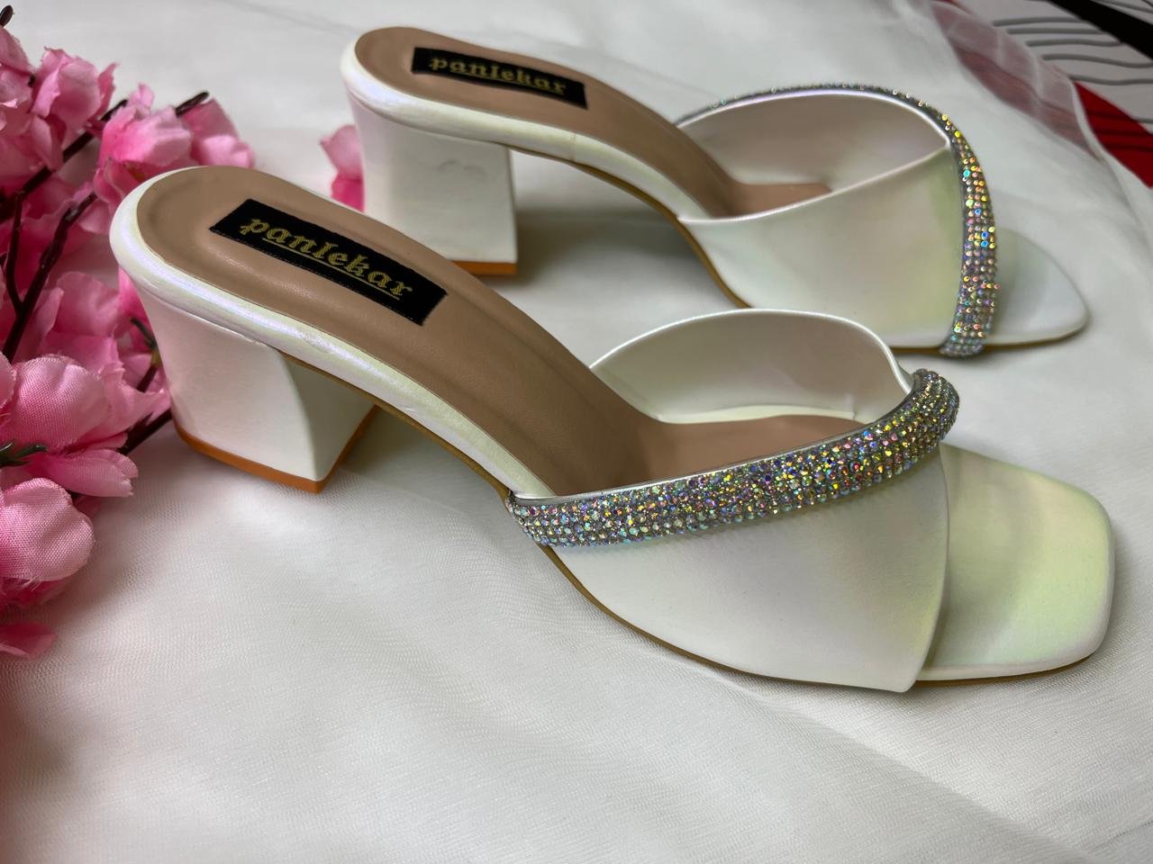 Ivory Elegance Crystal Heels - Image 3