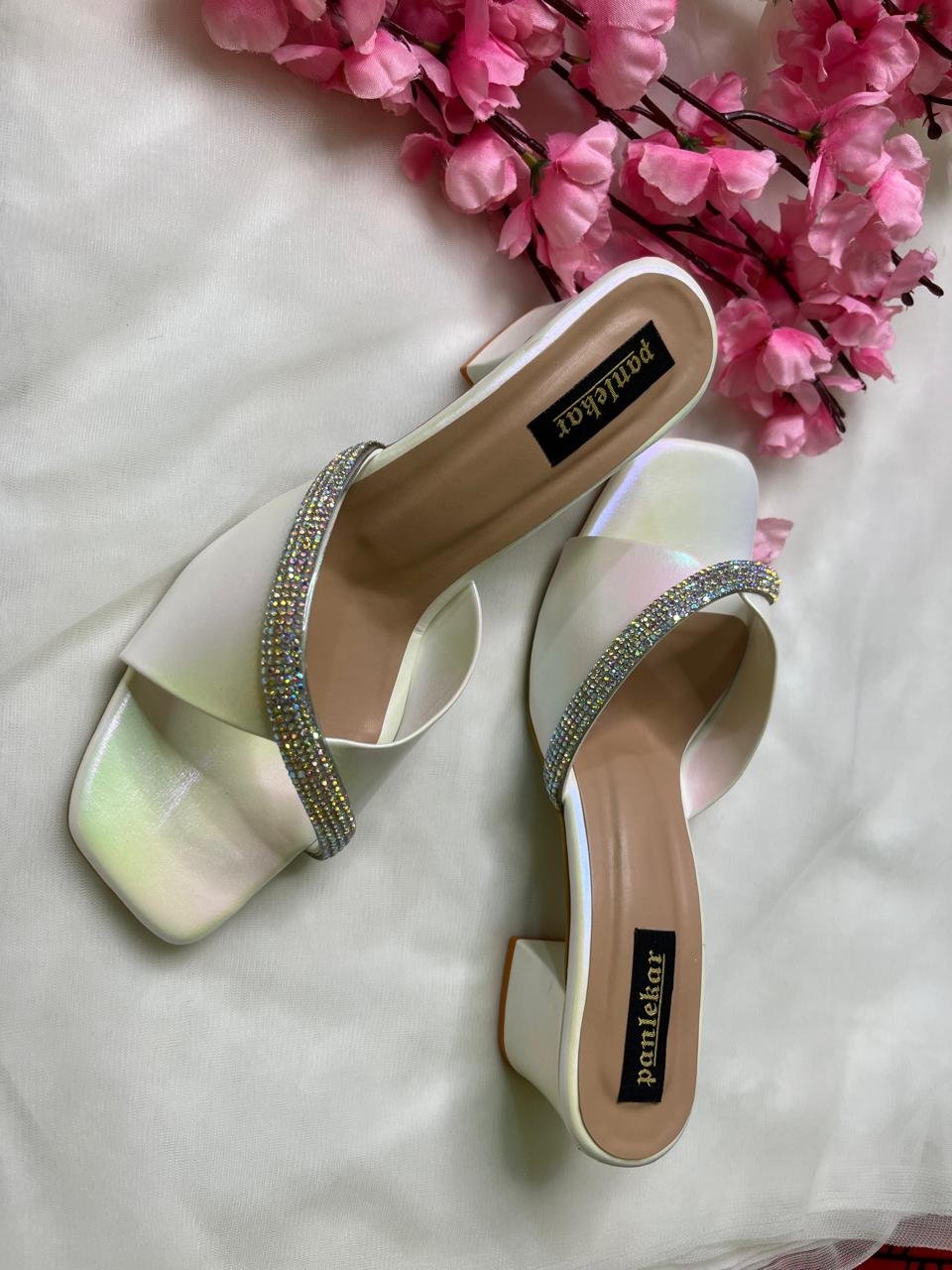 Ivory Elegance Crystal Heels - Image 2