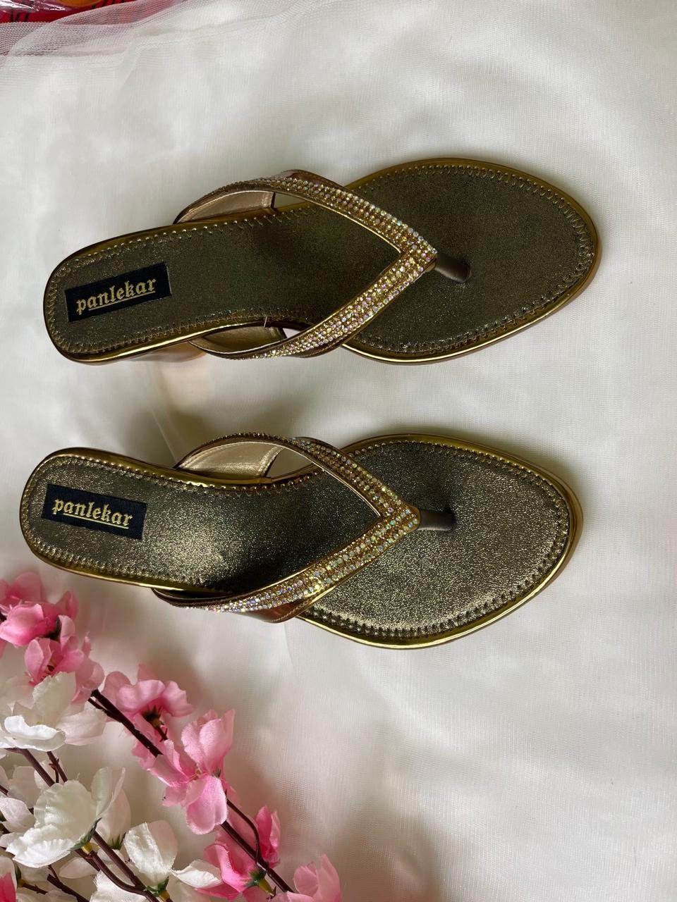 Golden Glam Crystal sandal