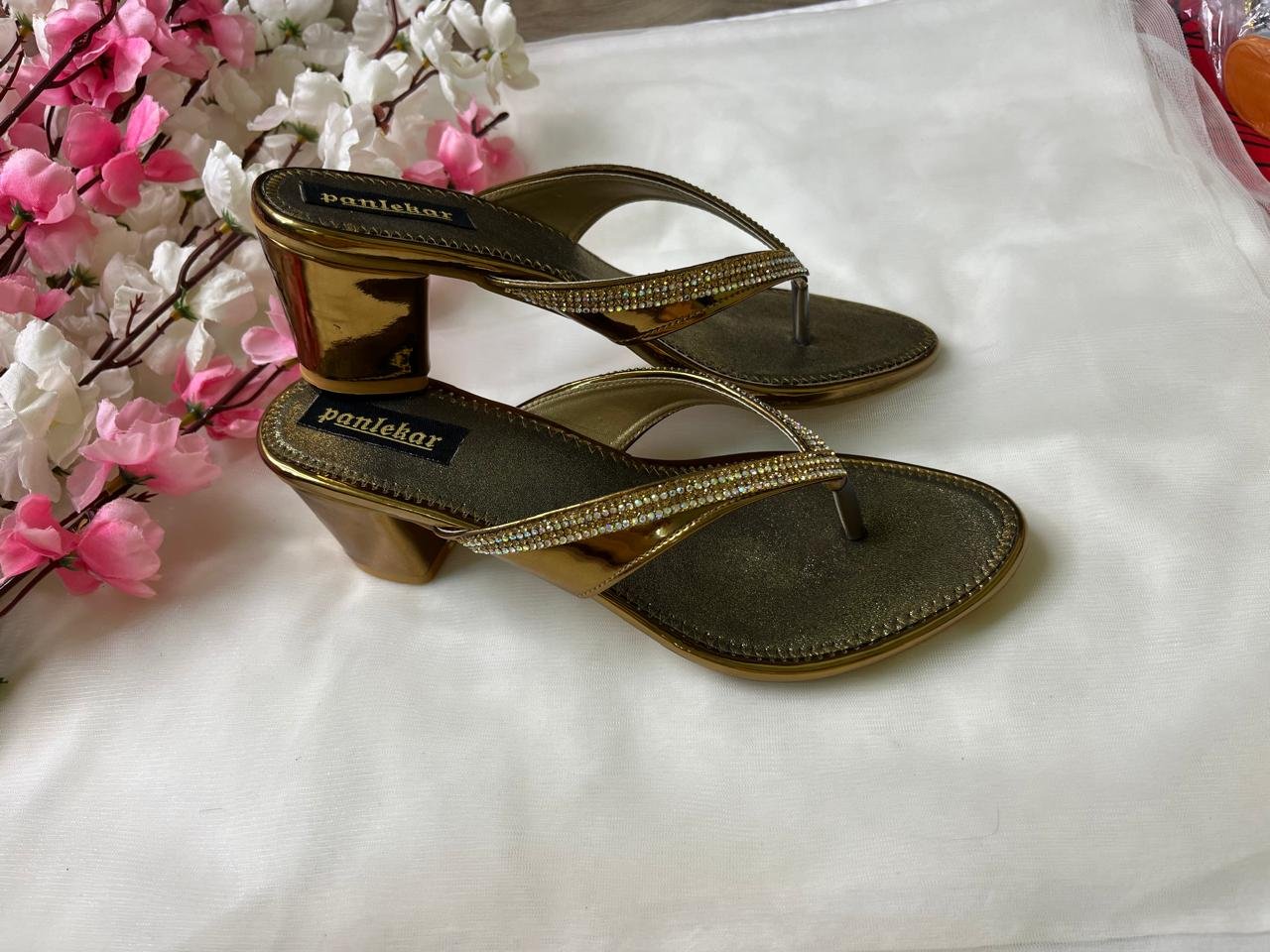 Golden Glam Crystal sandal - Image 5