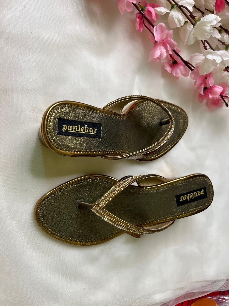 Golden Glam Crystal sandal - Image 3