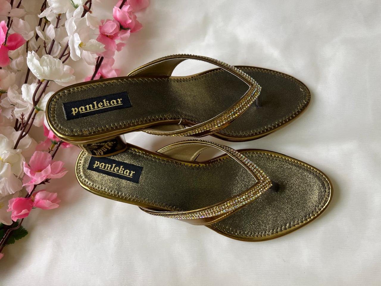 Golden Glam Crystal sandal - Image 2