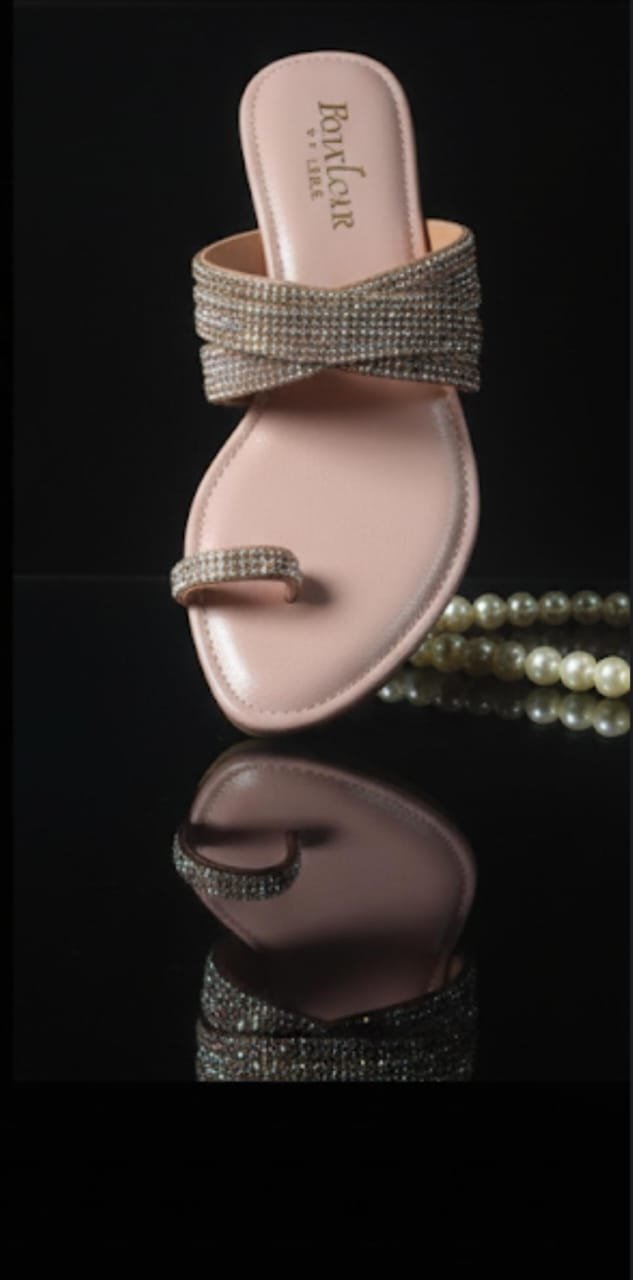 Rose Gold Luxe Crystal Flats - Image 2